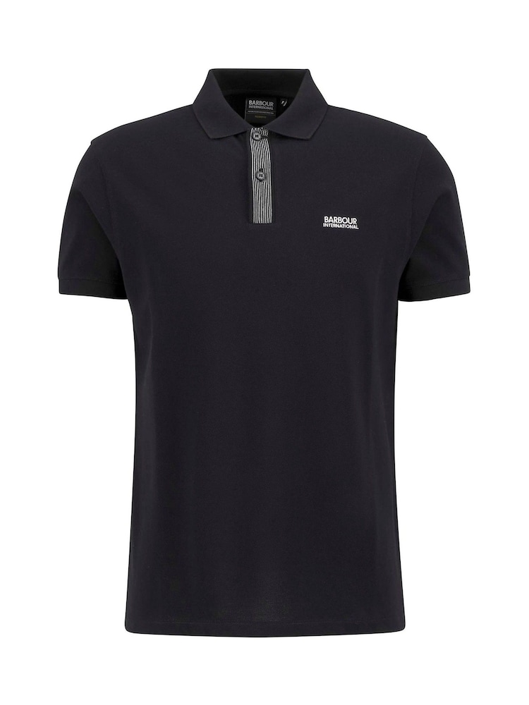 Barbour® International Black Baynes Knit Pol Sweatshirt - Image 6 of 6