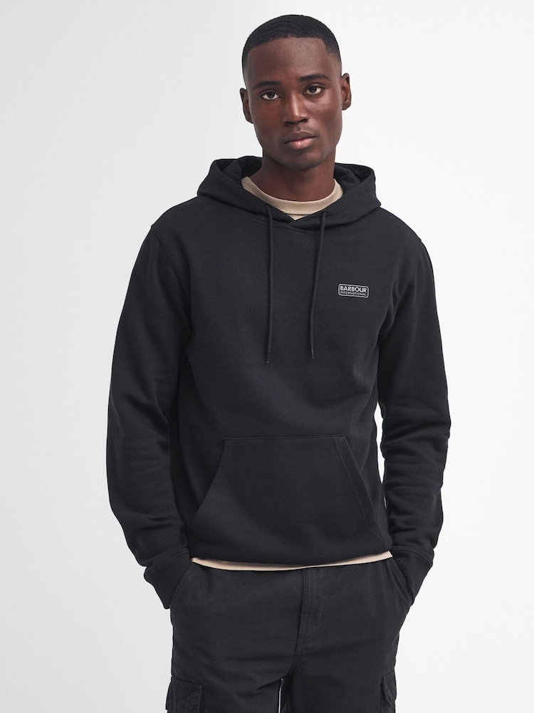Barbour® International Black Small Logo Hoodie - Image 1 of 6