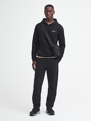 Barbour® International Black Small Logo Hoodie - Image 3 of 6