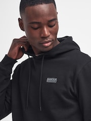 Barbour® International Black Small Logo Hoodie - Image 4 of 6