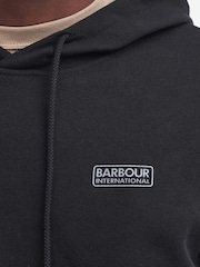 Barbour® International Black Small Logo Hoodie - Image 5 of 6