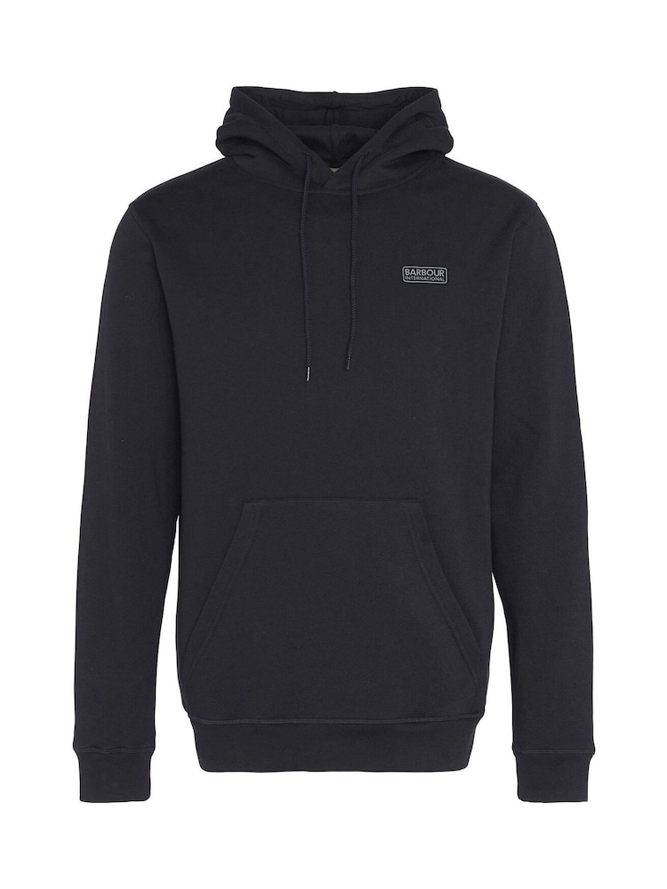 Barbour® International Black Small Logo Hoodie - Image 6 of 6