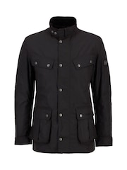 Barbour® International Black Tourer Duke Wax Rustic Jacket - Image 7 of 8