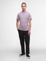 Barbour® International Purple Small Logo T Elderberry T-Shirt - Image 2 of 6