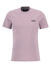 Barbour® International Purple Small Logo T Elderberry T-Shirt - Image 6 of 6