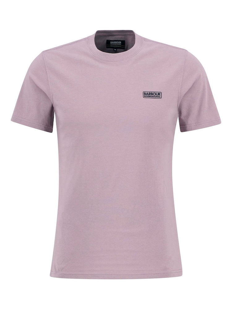 Barbour® International Purple Small Logo T Elderberry T-Shirt - Image 6 of 6