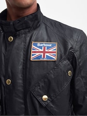 Barbour® International Black Union Jacket - Image 5 of 10
