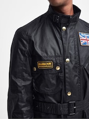 Barbour® International Black Union Jacket - Image 8 of 10
