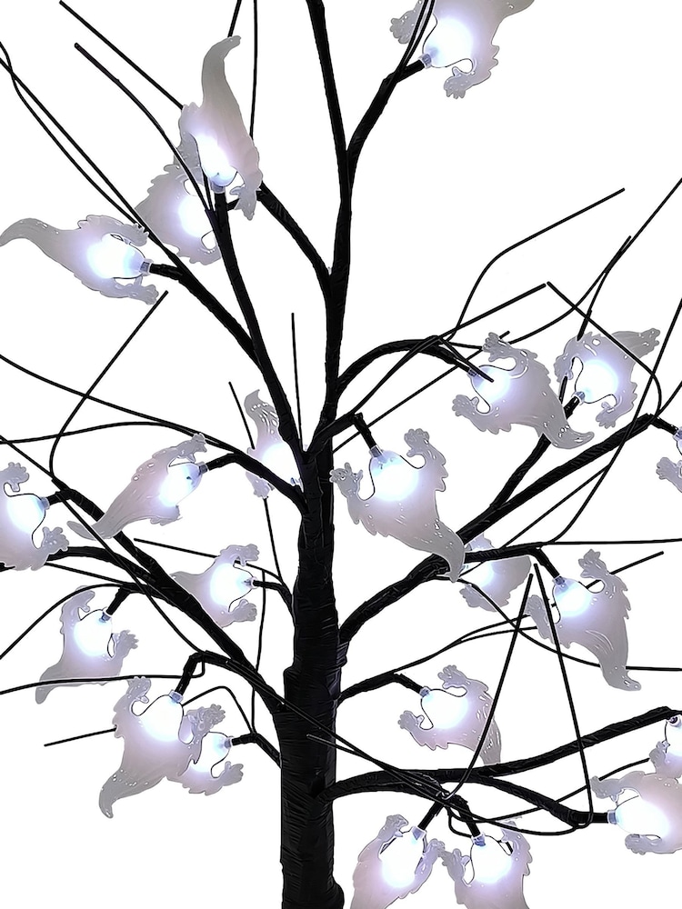Premier Decorations Ltd 60cm Lit Ghosts Halloween Tree - Image 2 of 2 Premier Decorations Ltd 60cm Lit Ghosts Halloween Tree - Image 2 of 2