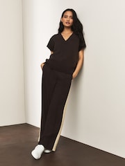 Chocolate Brown Drop Shoulder Knitted Tank Cover-Up - Image 2 of 8