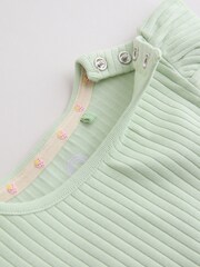 Multi Baby Short Sleeve Peplum T-Shirts 4 Pack (0mths-2yrs) - Image 10 of 11