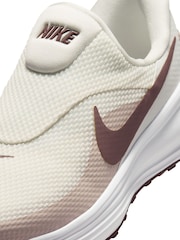 Nike Cream Brown Revolution 8 Slip On Road Running Trainers - Image 10 of 12