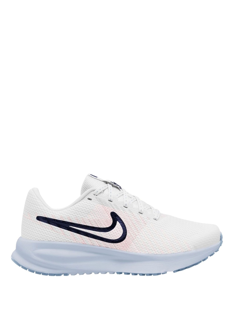 Nike White/Blue Run Defy Road Running Trainers - Image 1 of 4 Nike White/Blue Run Defy Road Running Trainers - Image 1 of 4