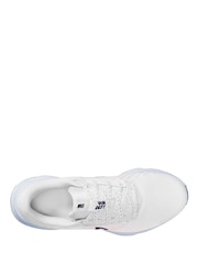 Nike White/Blue Run Defy Road Running Trainers - Image 3 of 4