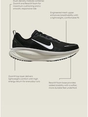 Nike White/Black Vomero 18 Road Running Trainers - Image 3 of 11
