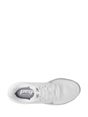 Nike White/Silver Pegasus 42 Road Running Trainers - Image 5 of 6