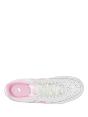 Nike White/Pink Foam Court Vision Low Trainers - Image 3 of 4