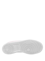 Nike White/Pink Foam Court Vision Low Trainers - Image 4 of 4