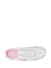 Nike White/Pink Foam Court Vision Low Trainers - Image 8 of 8