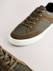 Green Canvas Lace-Up Skate Trainers - Image 5 of 7