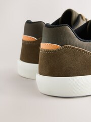 Green Canvas Lace-Up Skate Trainers - Image 6 of 7