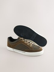 Green Canvas Lace-Up Skate Trainers - Image 7 of 7