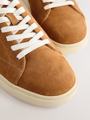 Orange Suede Smart Casual Trainers - Image 6 of 8
