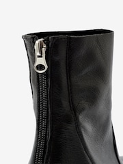 Mint Velvet Black Amy Leather Ankle Boots - Image 4 of 4
