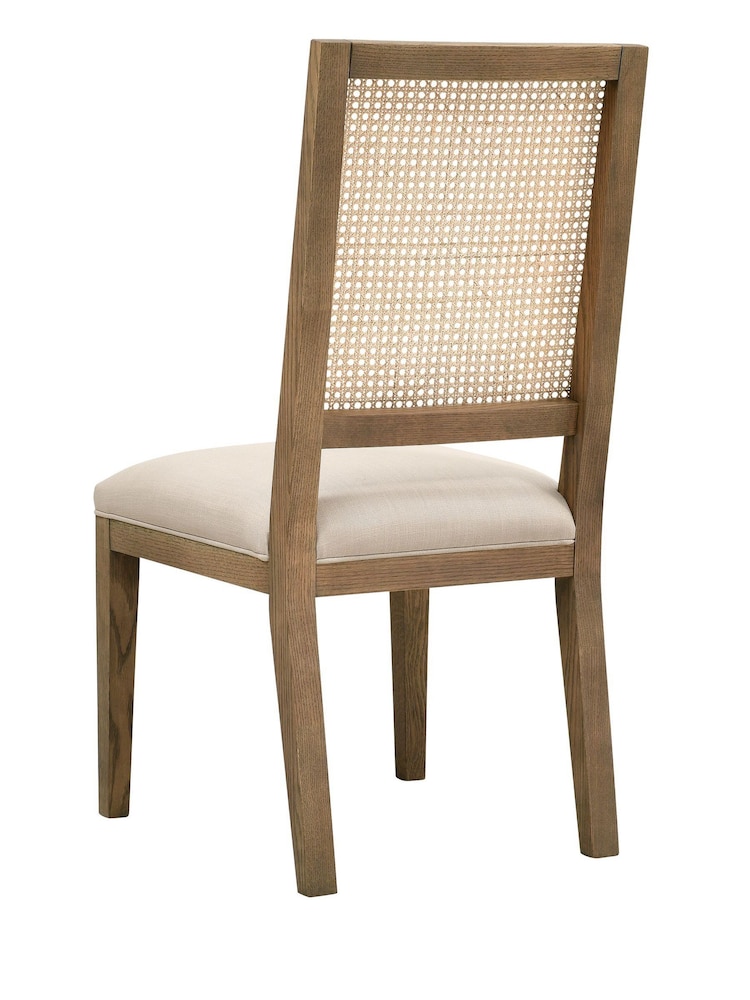 Cotswold Company Smoked Elkstone Oak Rattan Back Chair - Image 2 of 4