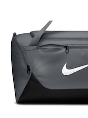 Nike Grey Brasilia Small Training Duffel Bag - Image 9 of 10