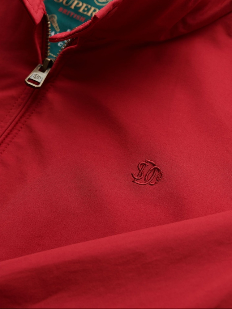 Superdry Red Classic Harrington Jacket - Image 4 of 4