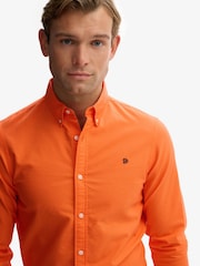 Superdry Orange Classic Oxford Long Sleeve Shirt - Image 1 of 3