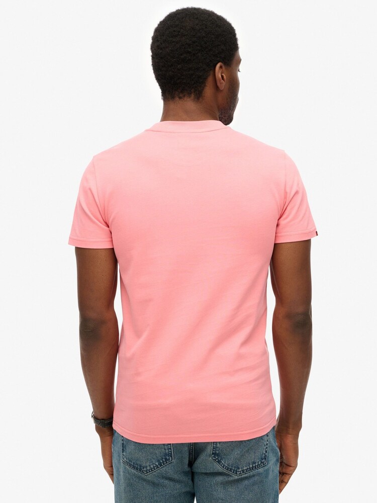 Superdry Pink Cotton Essential Logo T-Shirt - Image 2 of 6
