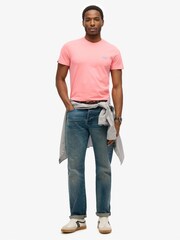 Superdry Pink Cotton Essential Logo T-Shirt - Image 3 of 6