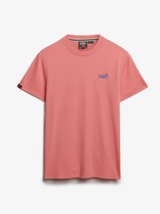 Superdry Pink Cotton Essential Logo T-Shirt - Image 5 of 6