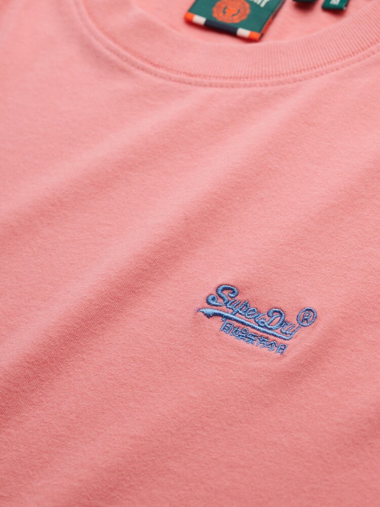 Superdry Pink Cotton Essential Logo T-Shirt - Image 6 of 6