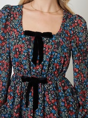 Another Sunday Black Bow Detail Square Neck Blouse - Image 4 of 4