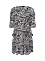 Yours Curve Soft Touch Drape Pocket Dress - Imagem 5 de 5