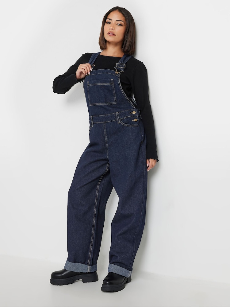 PixieGirl Petite Blue Straight Leg Dungarees - Image 2 of 4