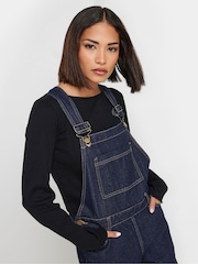 PixieGirl Petite Blue Straight Leg Dungarees - Image 4 of 4