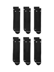 Negro - Pack de 6 calcetines de caña media Nike Everyday de Nike - Imagen 2 de 4