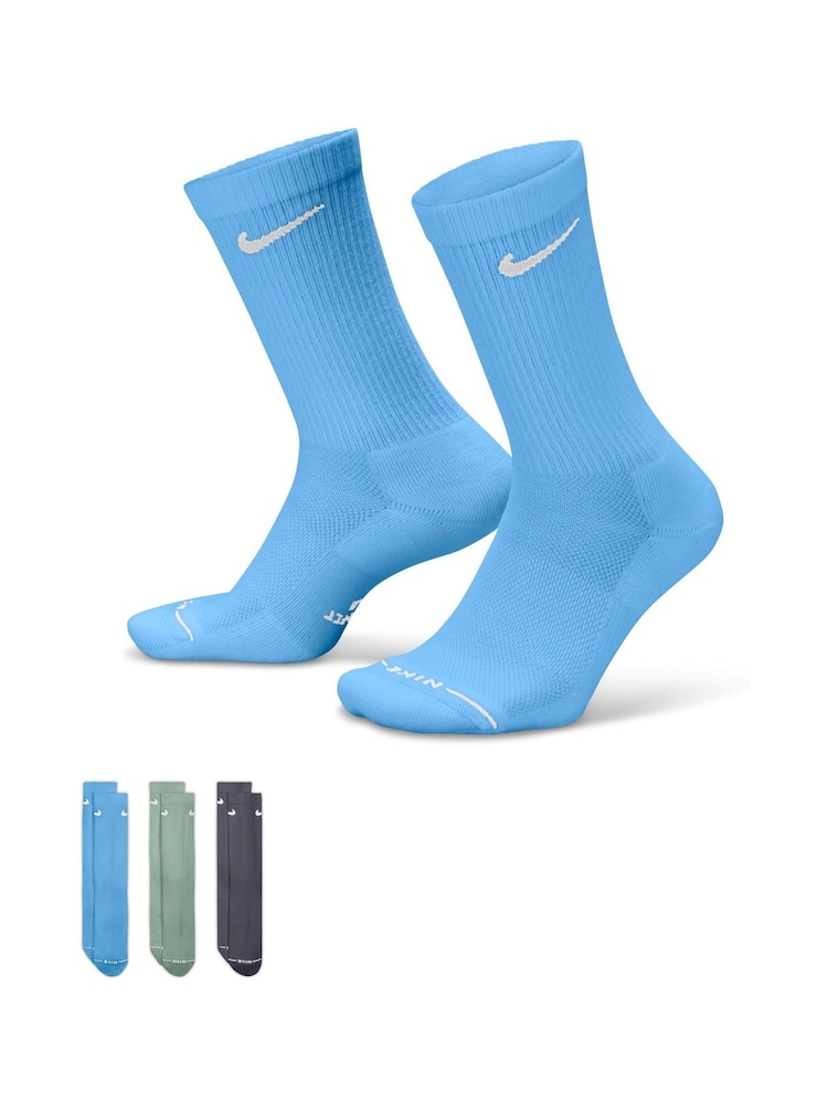 Nike Natural Everyday Crew Socks 3 Pack - Image 1 of 4 Nike Natural Everyday Crew Socks 3 Pack - Image 1 of 4