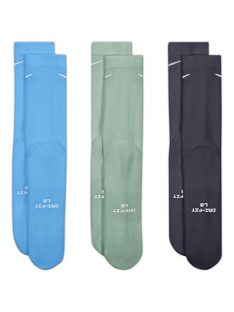 Nike Natural Everyday Crew Socks 3 Pack - Image 2 of 4 Nike Natural Everyday Crew Socks 3 Pack - Image 2 of 4