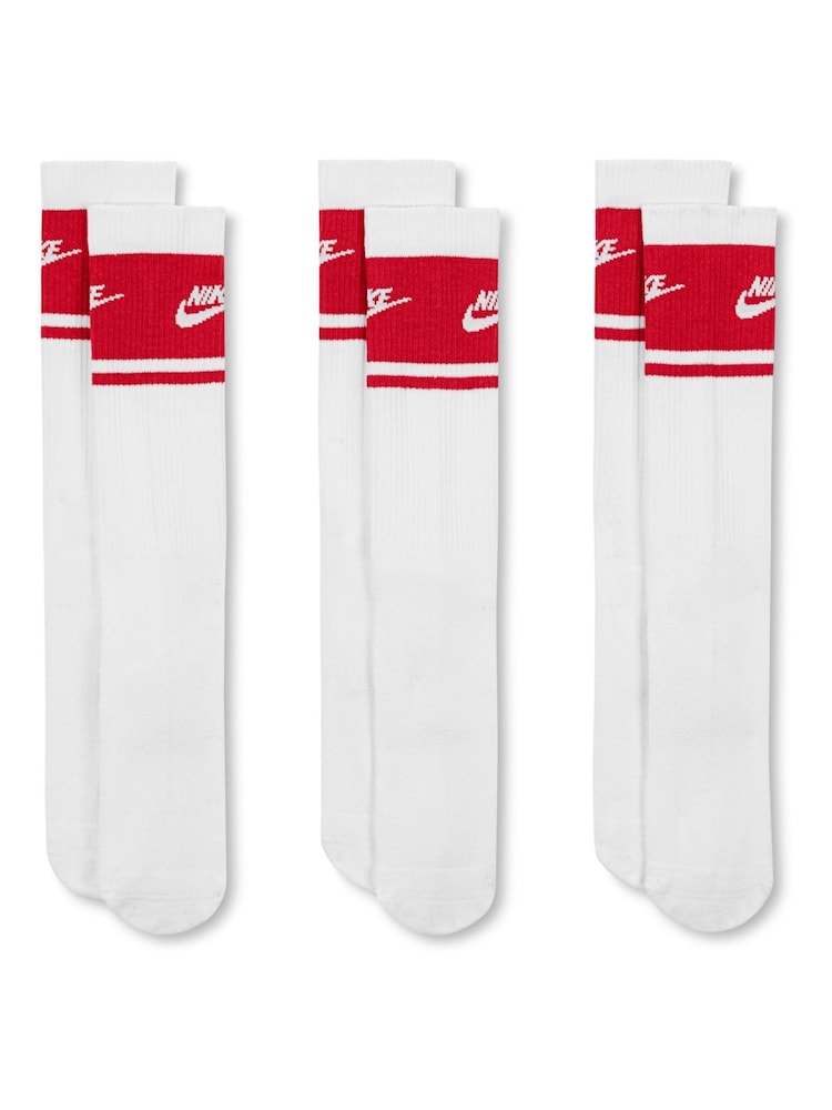 Nike White Everyday Crew FTA Socks 3 Pack - Image 2 of 4