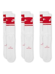 Nike White Everyday Crew FTA Socks 3 Pack - Image 3 of 4