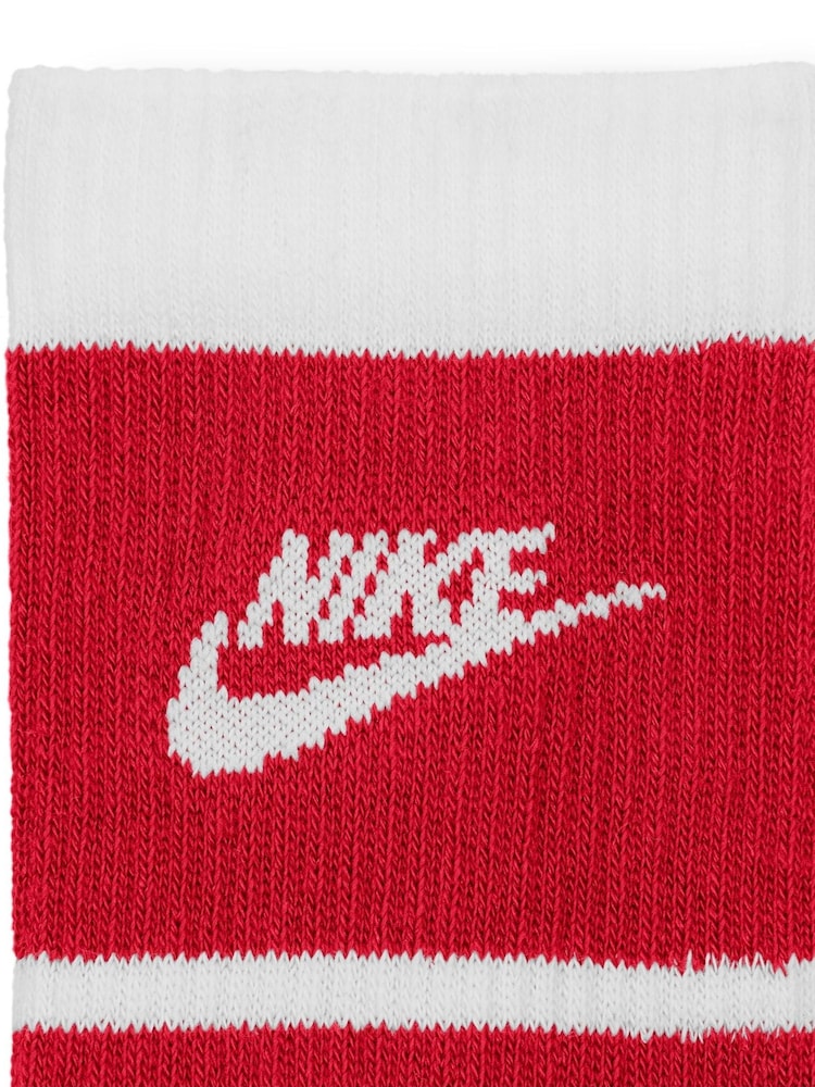 Nike White Everyday Crew FTA Socks 3 Pack - Image 4 of 4