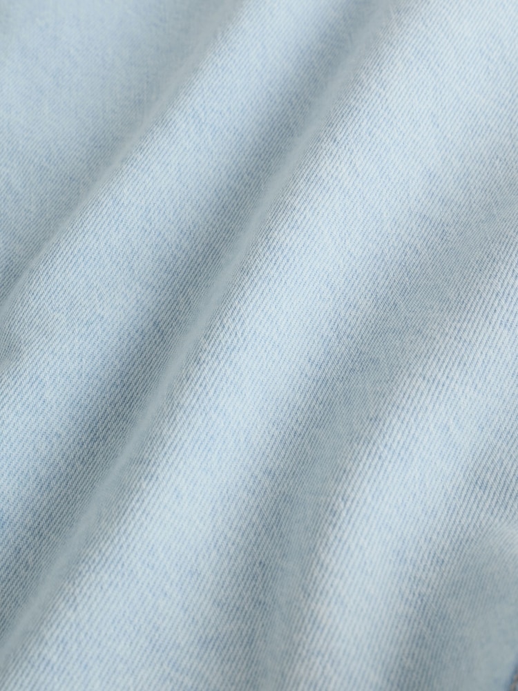 Bleach Blue Relaxed Fit Long Sleeve Denim Shirt - Image 9 of 9
