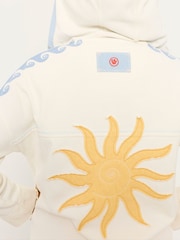 FatFace Natural Sun Graphic Zip Through Hoodie - Image 4 of 7