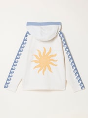 FatFace Natural Sun Graphic Zip Through Hoodie - Image 7 of 7