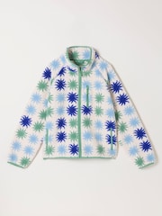 FatFace Ivory Sun Tile Zip Through Fleece - Image 6 of 6